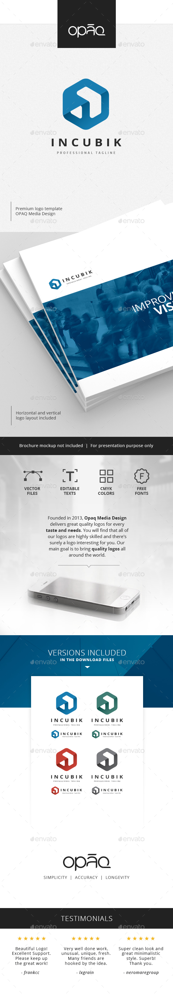 Dimension Cube Box Logo - Abstract Logo Templates