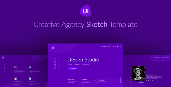 ThemeForest Design Studio Creative Agency Sketch Template 20422871 ThemeForest Design Studio Creative Agency Sketch Template 20422871