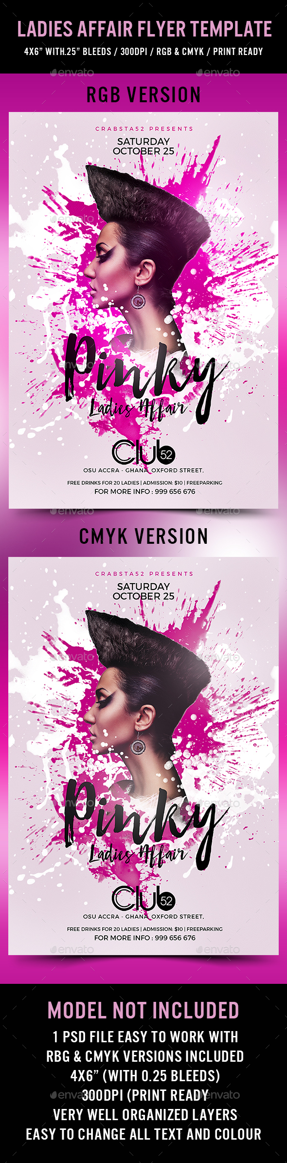 Ladies Affair Flyer Template - Flyers Print Templates