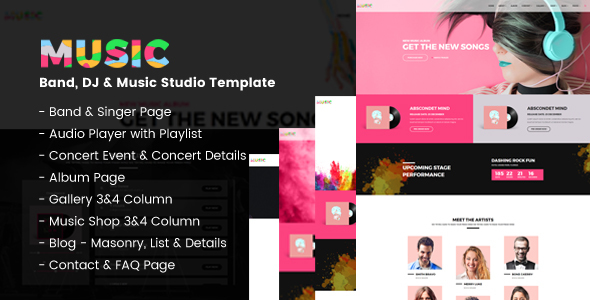Music - A Fresh Band, DJ & Music Studio Template