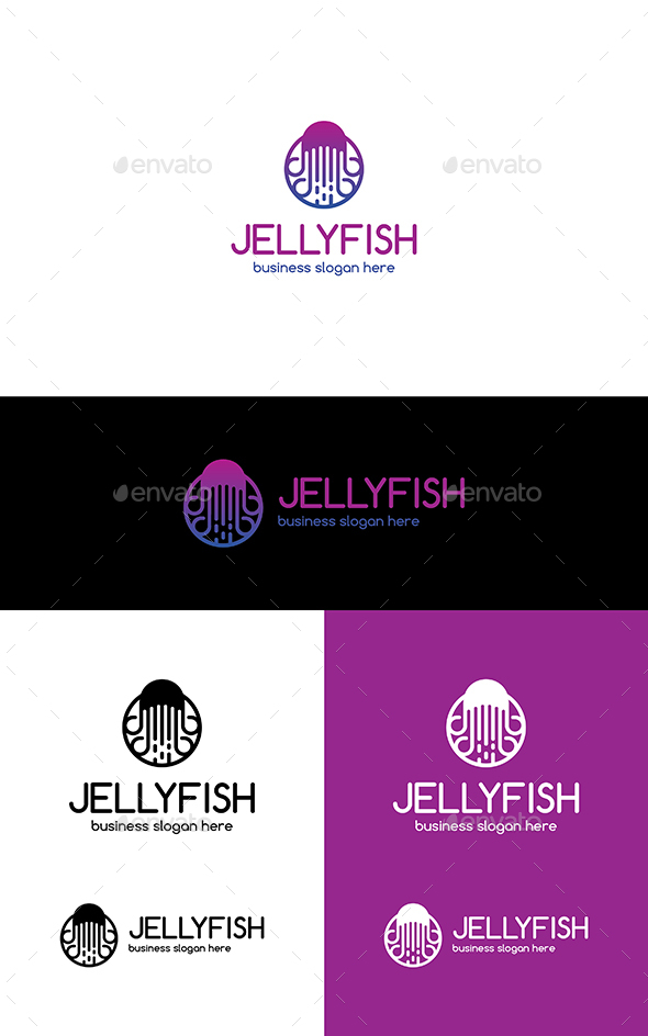 Jellyfish - Animals Logo Templates