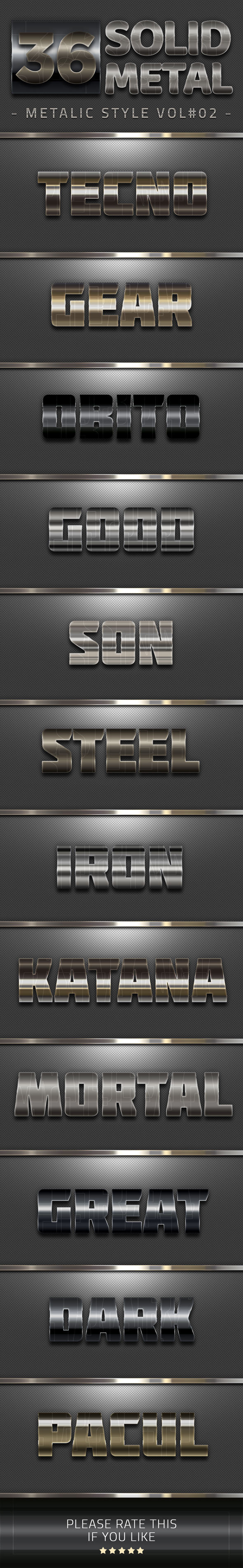 36 Solid Metal Text Effect V02 - Text Effects Styles