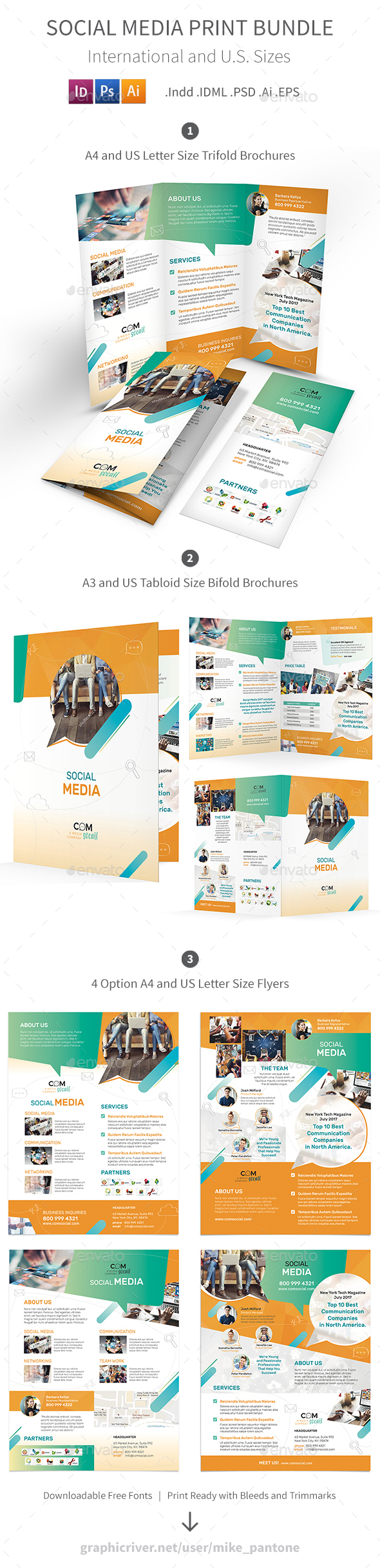 Social Media Print Bundle - Informational Brochures