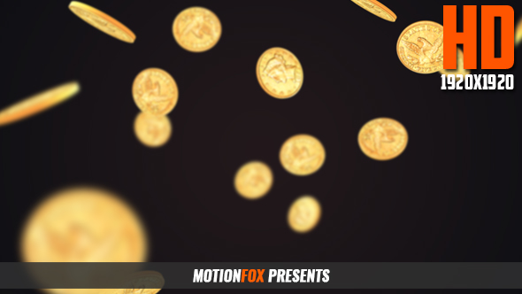 Floating Gold Coins HD