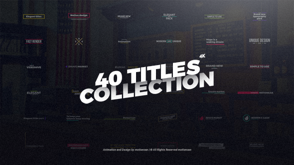 Titles - VideoHive 20610323