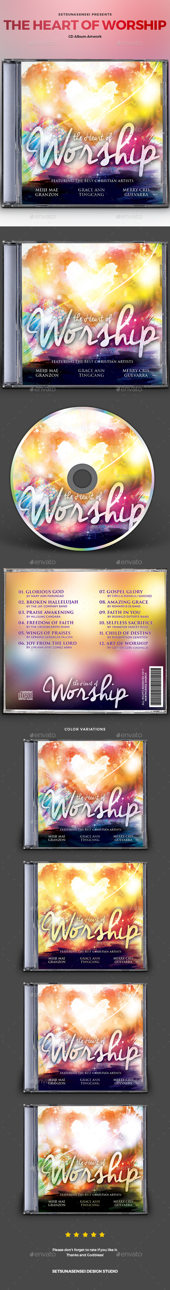 The Heart of Worship CD Album Artwork - CD & DVD Artwork Print Templates