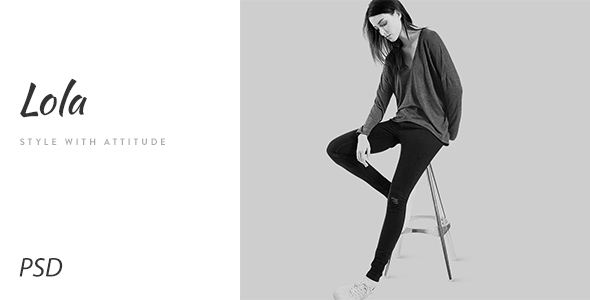 Lola - Minimal eCommerce Fashion PSD Template - PSD Templates