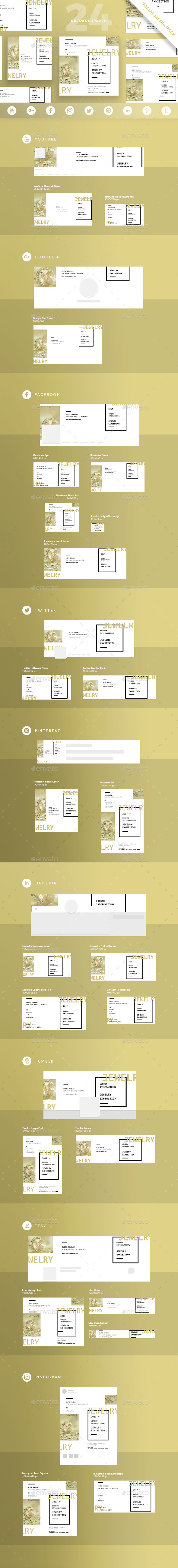Jewelry Exhibition Social Media Pack - Miscellaneous Social Media
