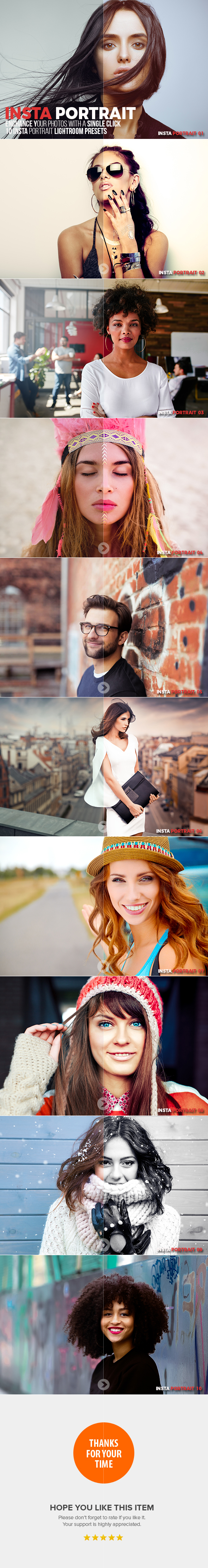 10 Insta Portrait Lightroom Presets - Portrait Lightroom Presets