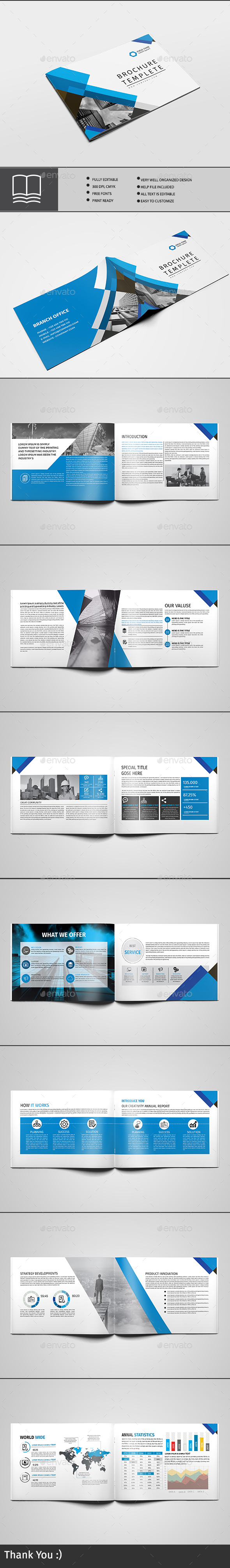 Brochure 16 Page - Brochures Print Templates