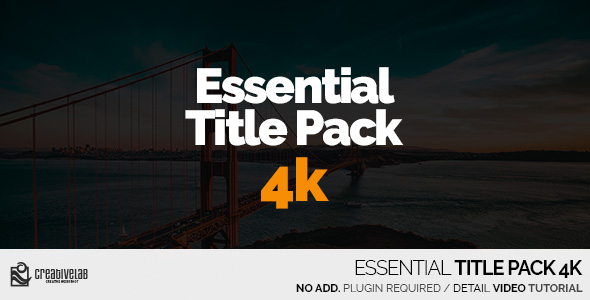 Essential Title Pack - VideoHive 20549269