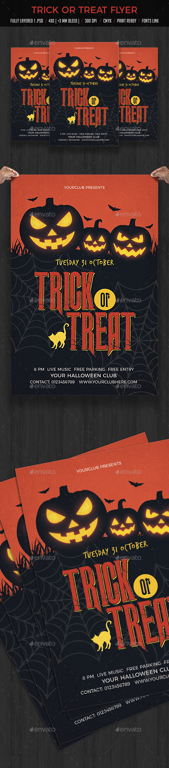 Trick or Treat Flyer - Events Flyers