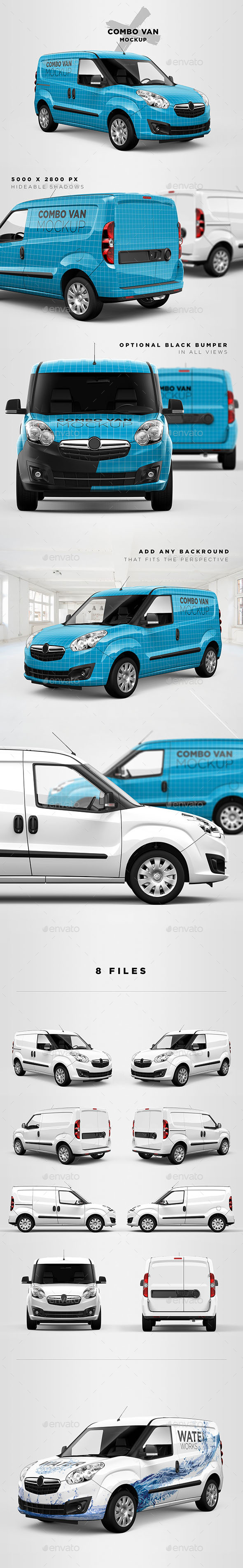 Combo Panel Van Mockup