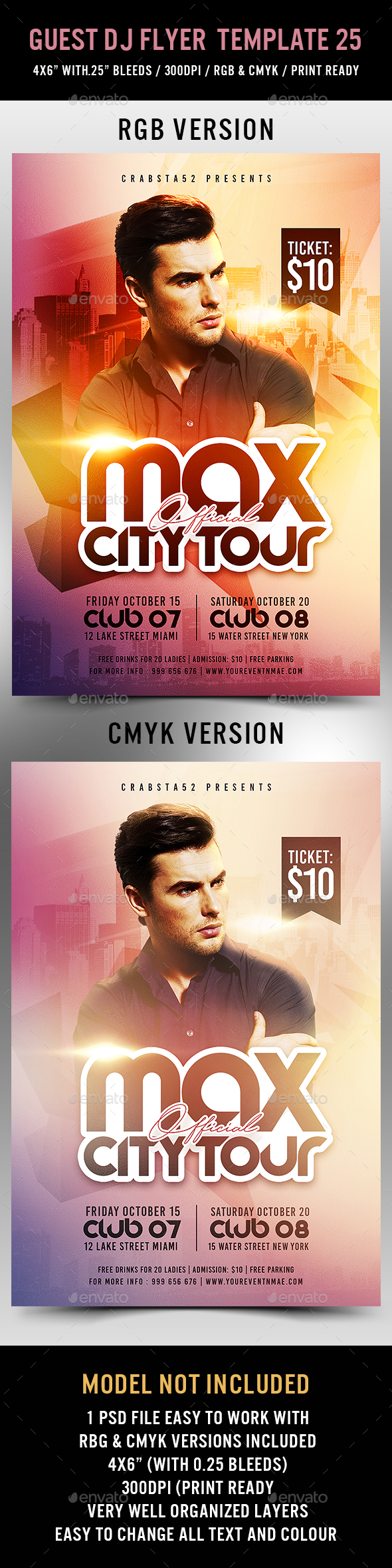 Guest DJ Flyer Template 25 - Flyers Print Templates