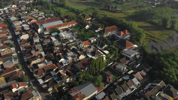 aerial video Malang city