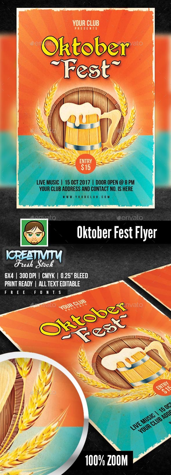 Oktober Fest - Flyers Print Templates