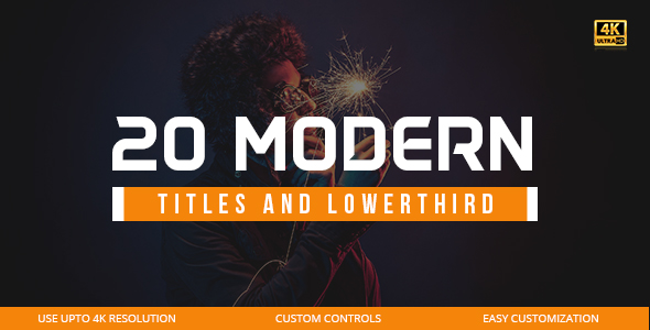 20 Modern Titles and Lowerthird