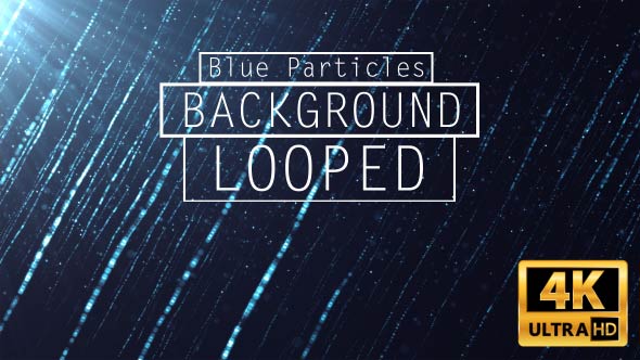 Blue Particles Motion Background