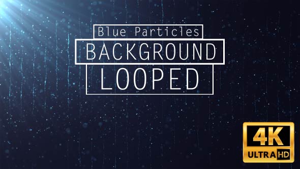 Blue Particles Abstract Background