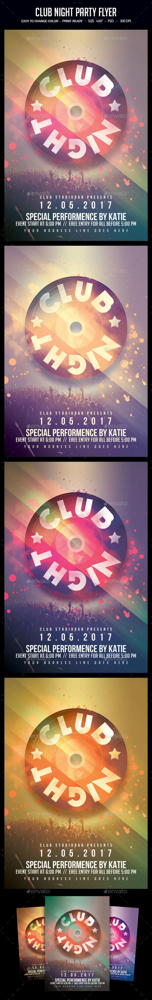 Club Night Party Flyer - Clubs & Parties Events