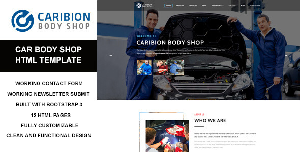 Caribion - HTML Template for Car Mechanic and Repair Shop