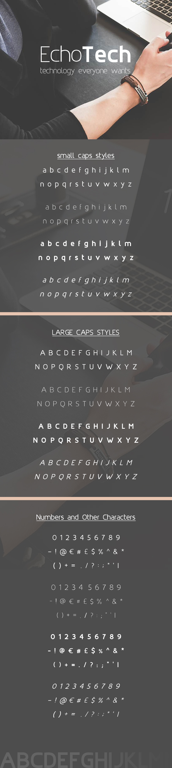 EchoTech Modern Sans-Serif Font - Sans-Serif Fonts