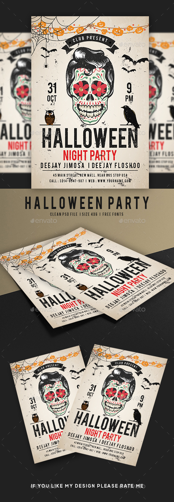 Halloween Night Party Flyer