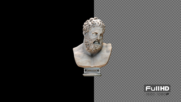 Hercules Head Sculpture