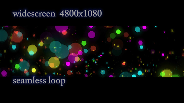 Widescreen Rotating Background with Color Balls