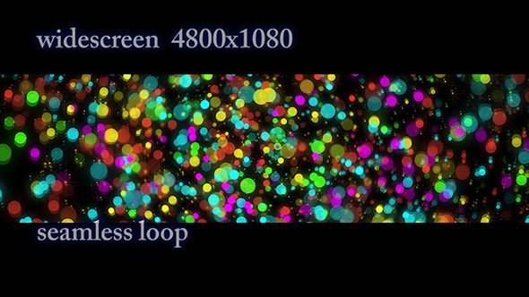 Widescreen Background with Color Balls
