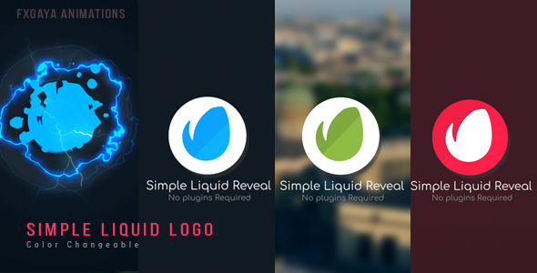 Simple Liquid Logo - VideoHive 20617918