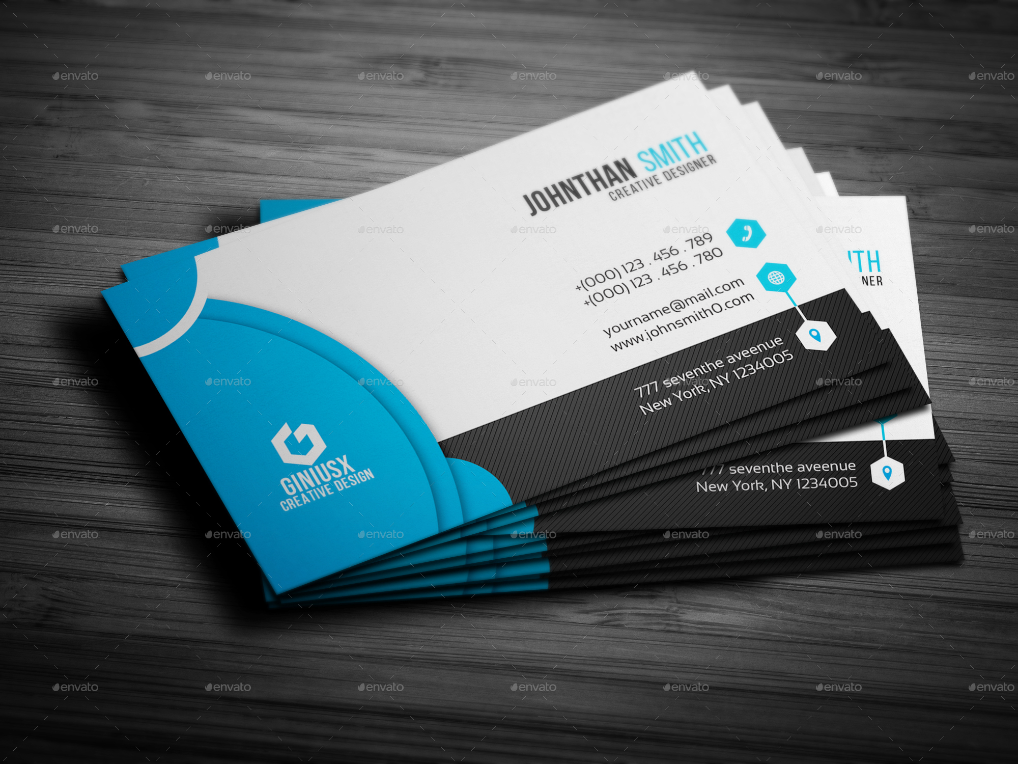 Clean Corporate Business Card, Print Templates | GraphicRiver