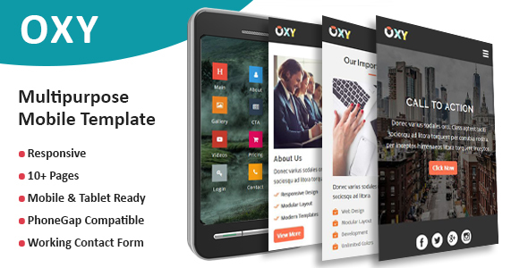Fabulous Oxy - Multipurpose Responsive Mobile Template