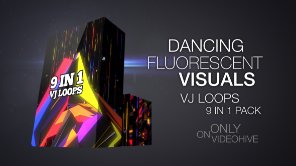 Dancing Fluorescent Visuals VJ Loops Pack