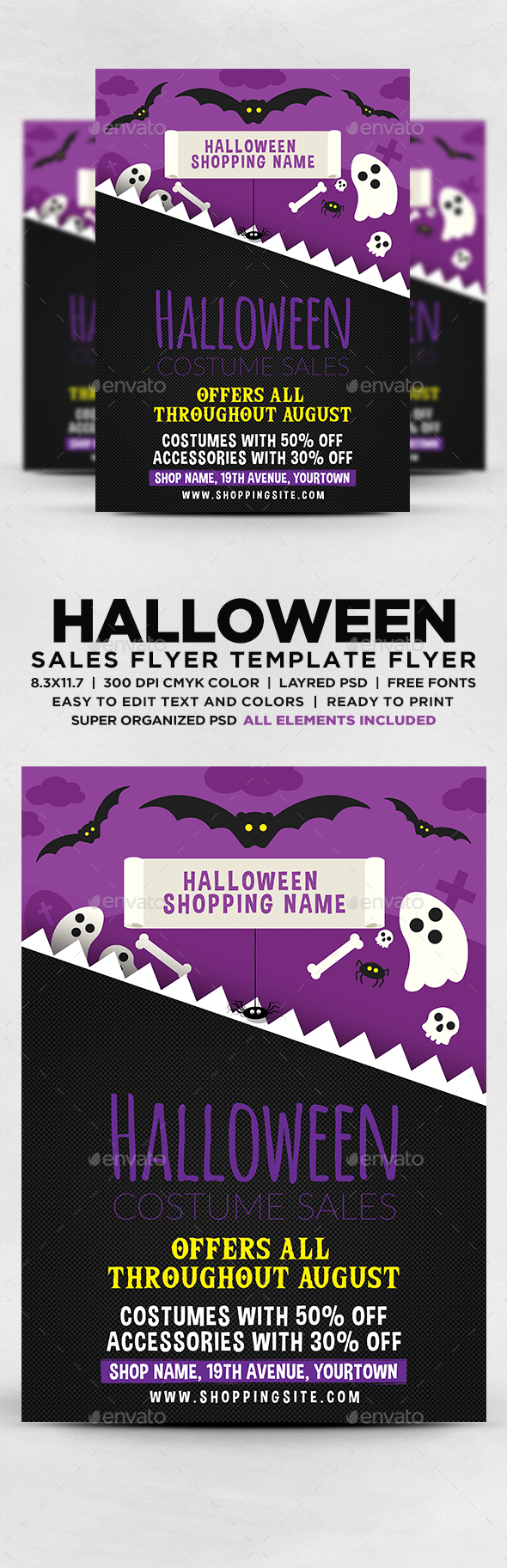 Halloween Costume Sales Flyer