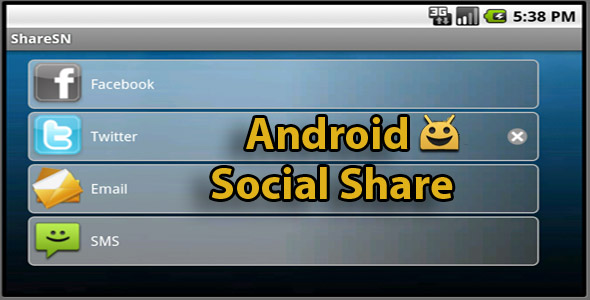Android Share Social Network plugin - CodeCanyon Item for Sale