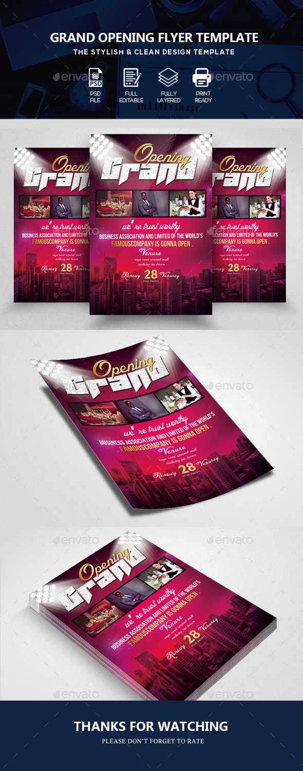 Grand Opening Business Flyer - Corporate Flyers
