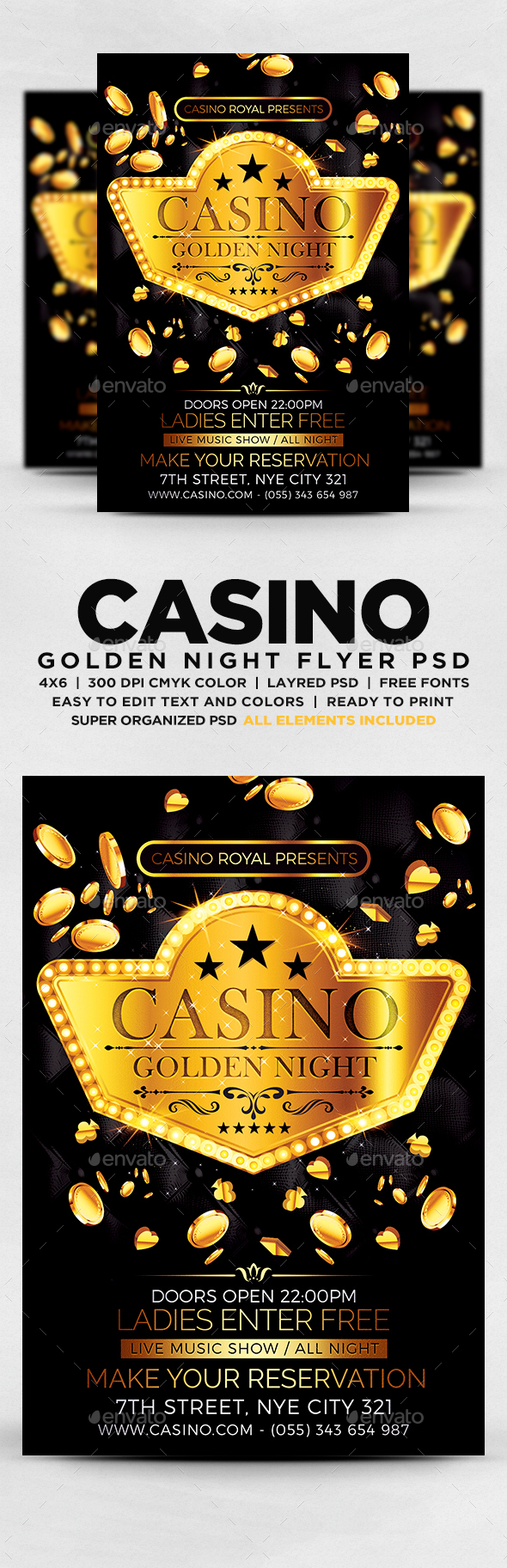 Casino Golden Night Flyer