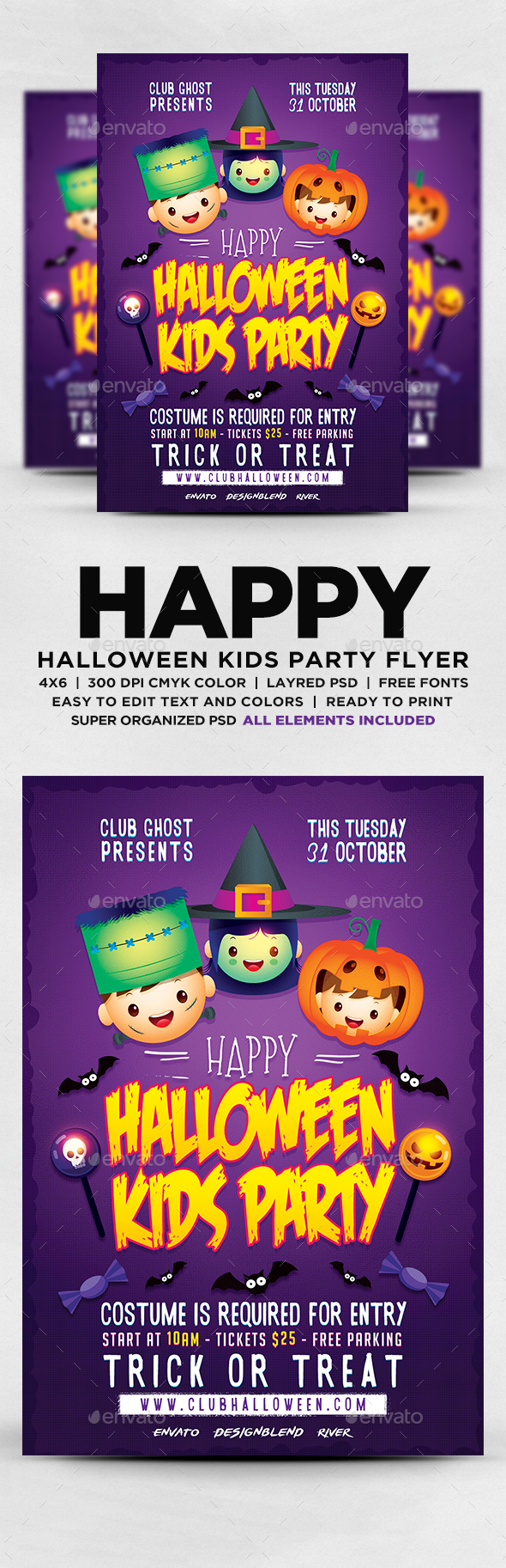 Halloween Kids Party Flyer