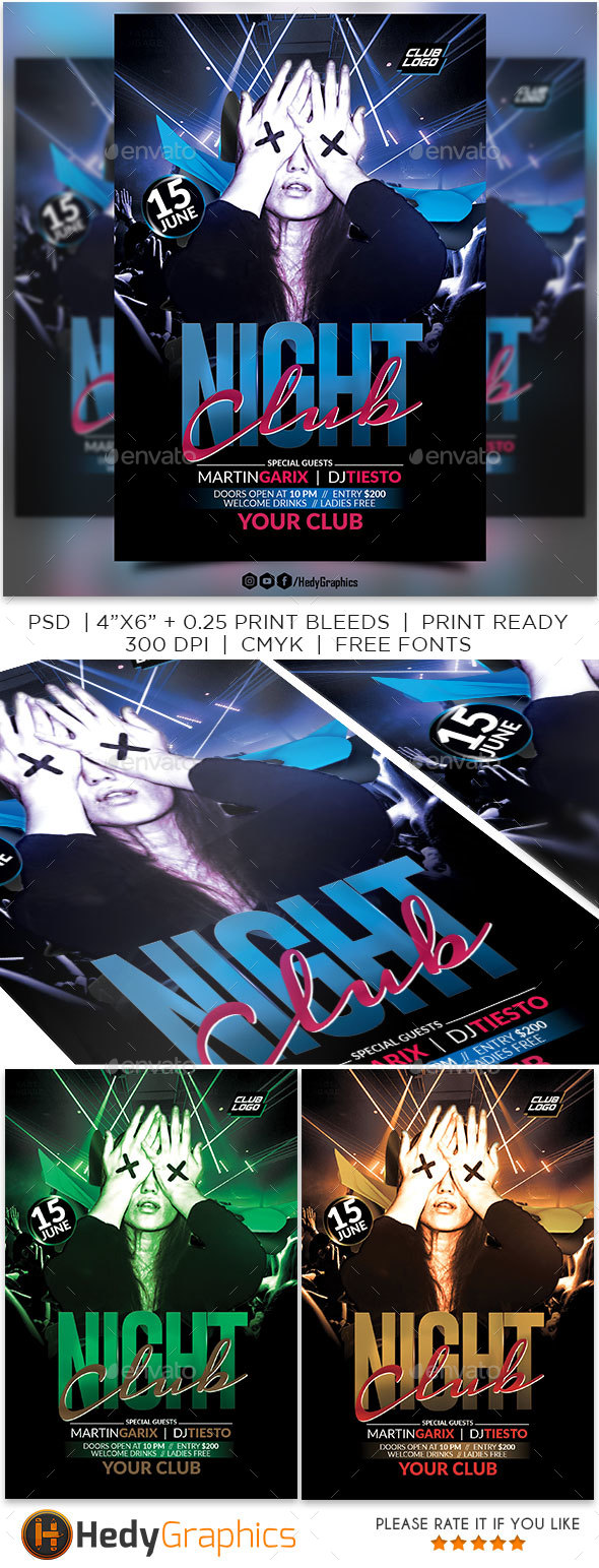Night Club Flyer - Clubs & Parties Events