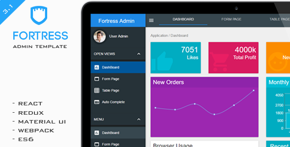 react admin template fortress react admin template by fortressthemes themeforest react admin template fortress react admin template by fortressthemes themeforest