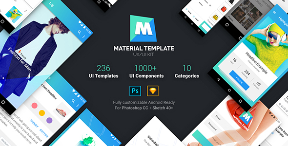 Material Template UXUI - ThemeForest 20496610