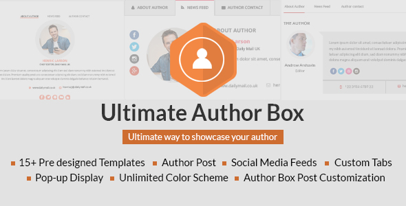Ultimate Author Box - Responsive Post/Article Author Section Plugin for WordPress - CodeCanyon Item for Sale