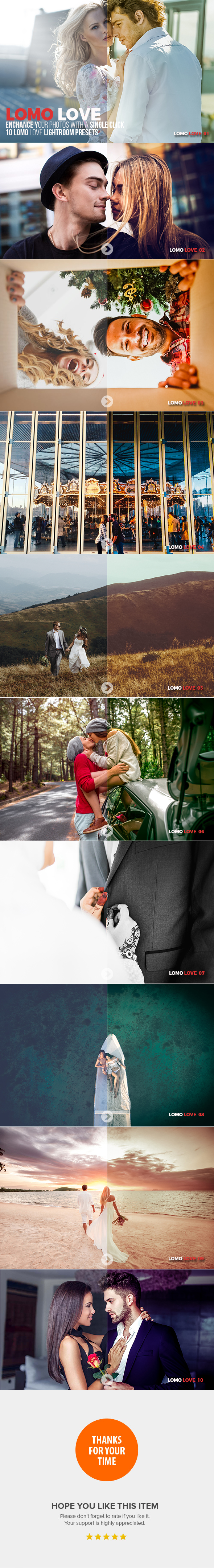 10 Lomo Love Lightroom Presets - Lightroom Presets Add-ons