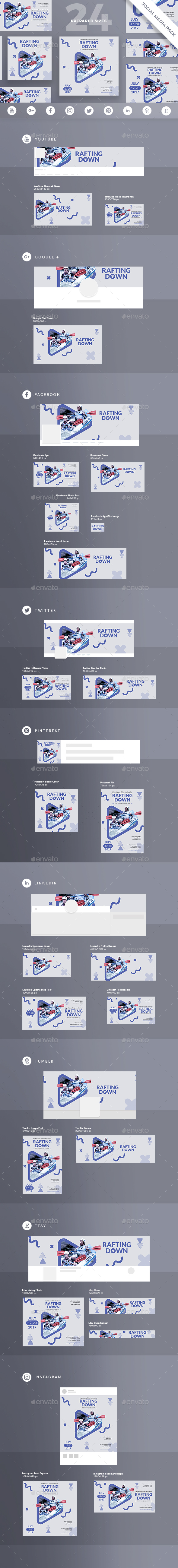 Rafting Social Media Pack
