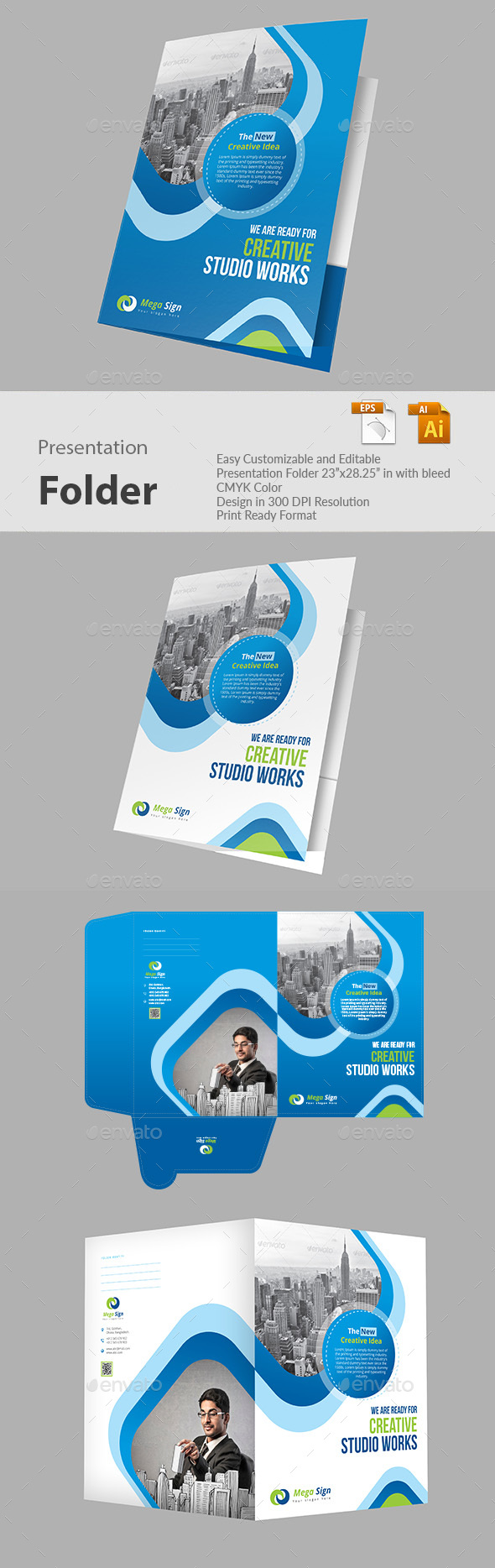 Presentation Folder - Print Templates