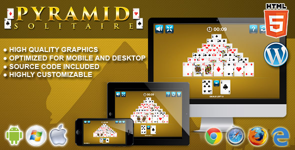 CodeCanyon Pyramid Solitaire HTML5 Solitaire Game 20625723 CodeCanyon Pyramid Solitaire HTML5 Solitaire Game 20625723