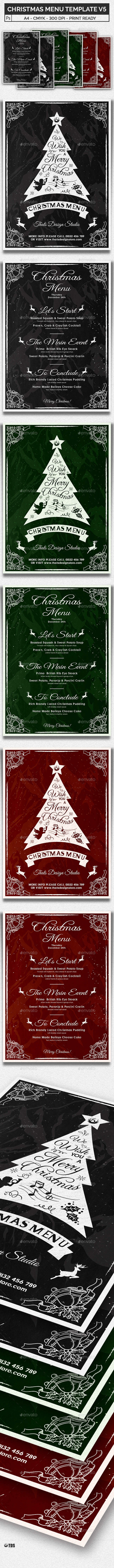 Christmas Menu Template V5