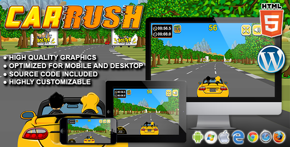 CodeCanyon Car Rush HTML5 Racing Game 20602750 CodeCanyon Car Rush HTML5 Racing Game 20602750