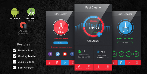 CodeCanyon Fast Cleaner & Battery Saver with Admob Ads 20549858 CodeCanyon Fast Cleaner & Battery Saver with Admob Ads 20549858